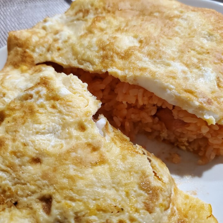 簡単!包まないオムライス(*^O^*)